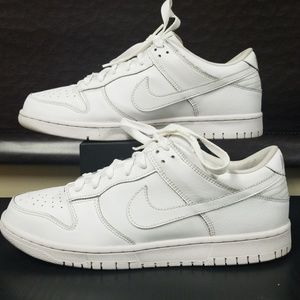 Men's White Nike Dunk Low Shoes